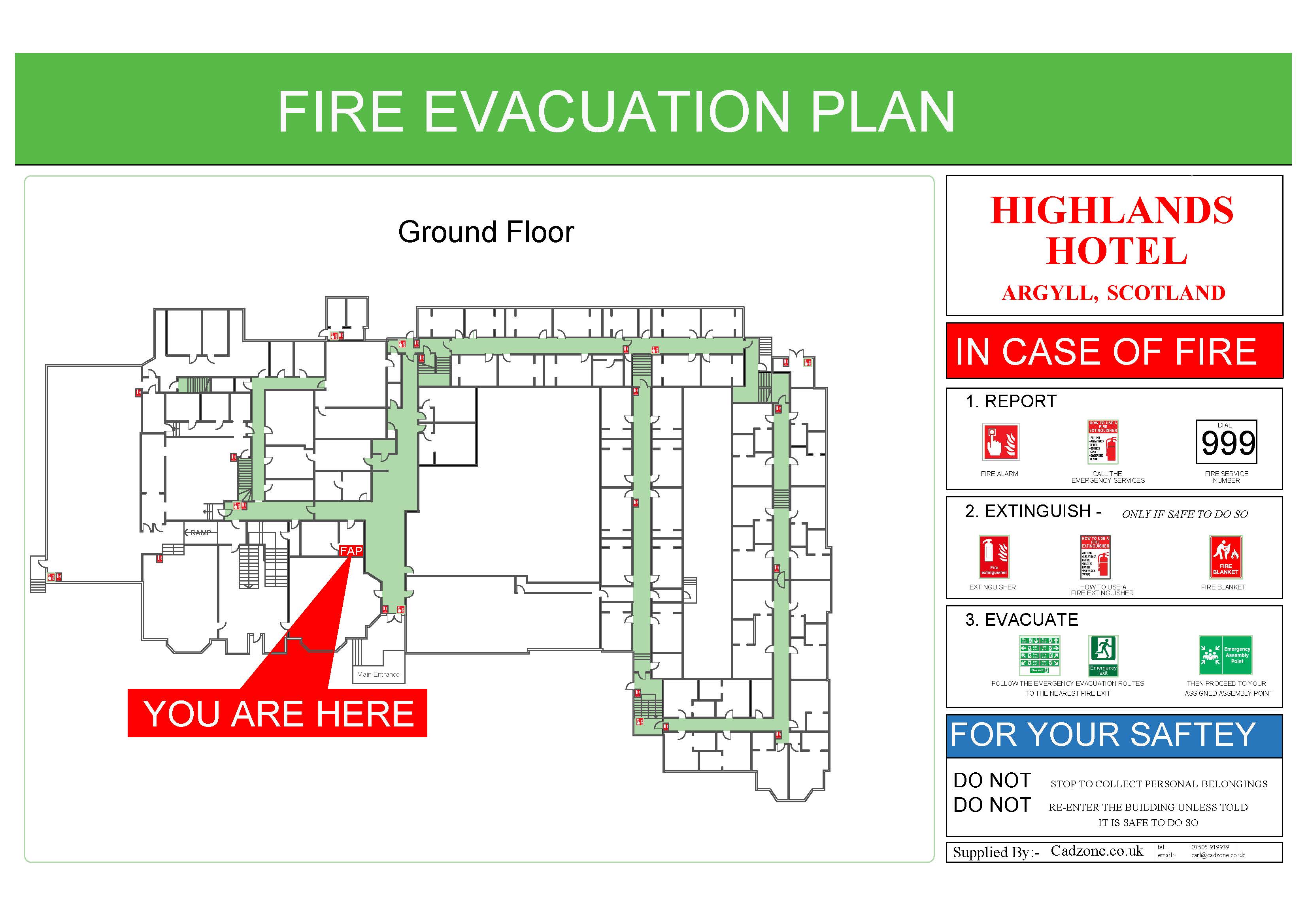 Fire Evacuation Plan Example